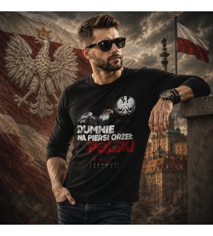 LONGSLEEVE PATRIOTYCZNY  DUMNIE NA PIERSI
